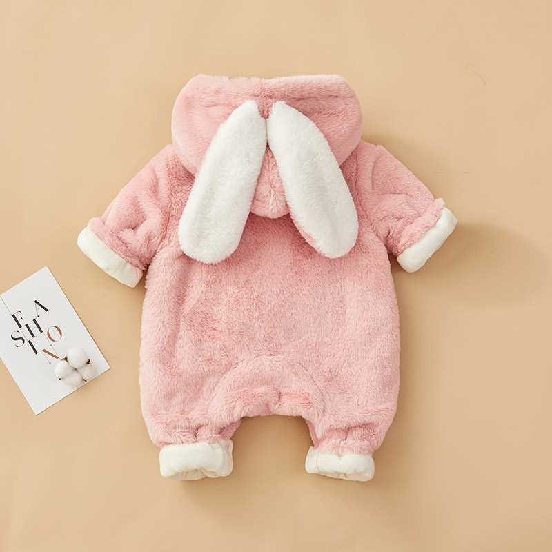 2021 Rabbit Onesies Baby Girl Pajamas Unisex Winter Warm Kid - 图3