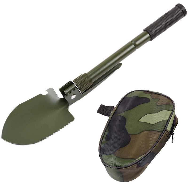 Multifunctional Military Folding Shovel Mini Garden Camping - 图0