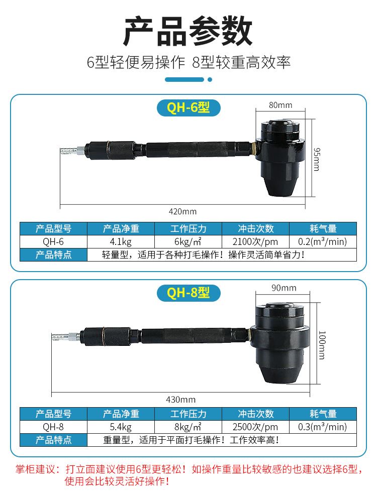 气动锤冲击气锤强力凿毛机手持式空气锤混凝土墙面石材荔枝面打麻