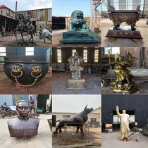 Large Cast Bronze Figure Animal Sculpture Statue Custom Lion Bronze Tripod Bronze Cylinder Confucius Campus Folklore Sculptures Small