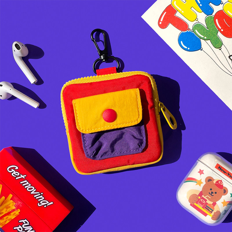 2025新款高颜值尼龙耳机收纳包便携耳机包苹果Airpods/Pro保护套,淘宝优惠券,粉丝福利购,淘宝优惠卷