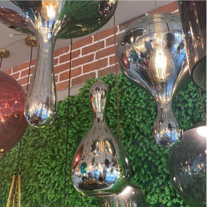 简约北欧现代葫芦玻璃小吊灯艺术餐厅服装店展厅复式楼降落伞型灯,淘宝优惠券,粉丝福利购,淘宝优惠卷