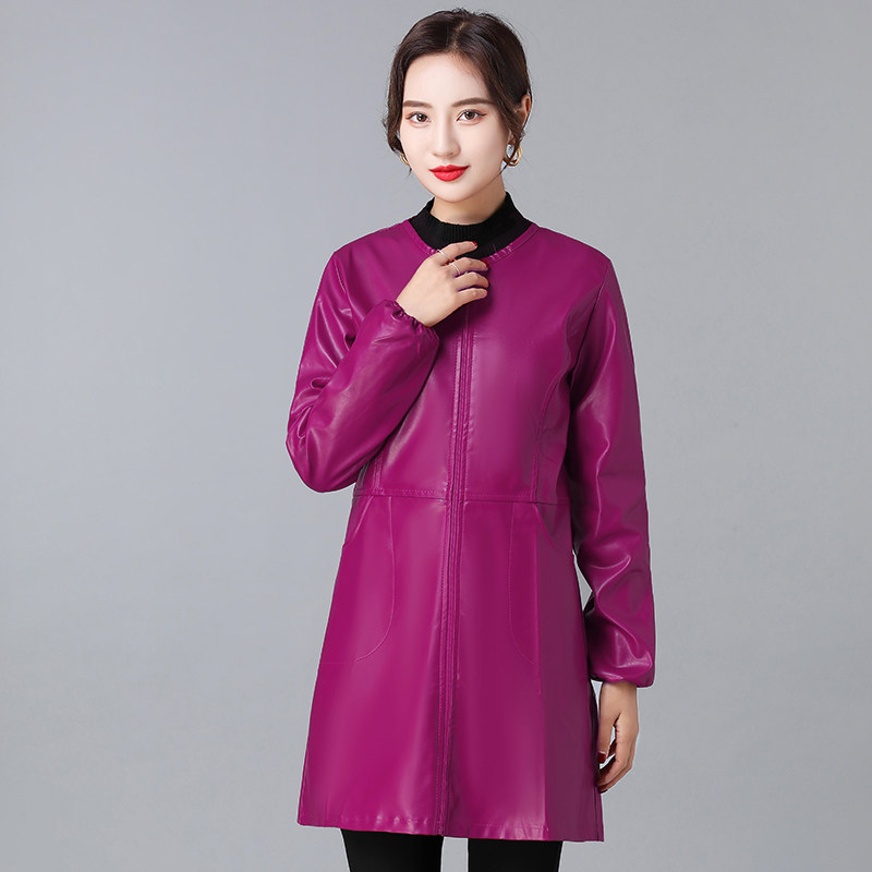 皮围裙防水软皮罩衣中长款羽绒服外套厨房干活穿防脏防油耐脏冬季,淘宝优惠券,粉丝福利购,淘宝优惠卷