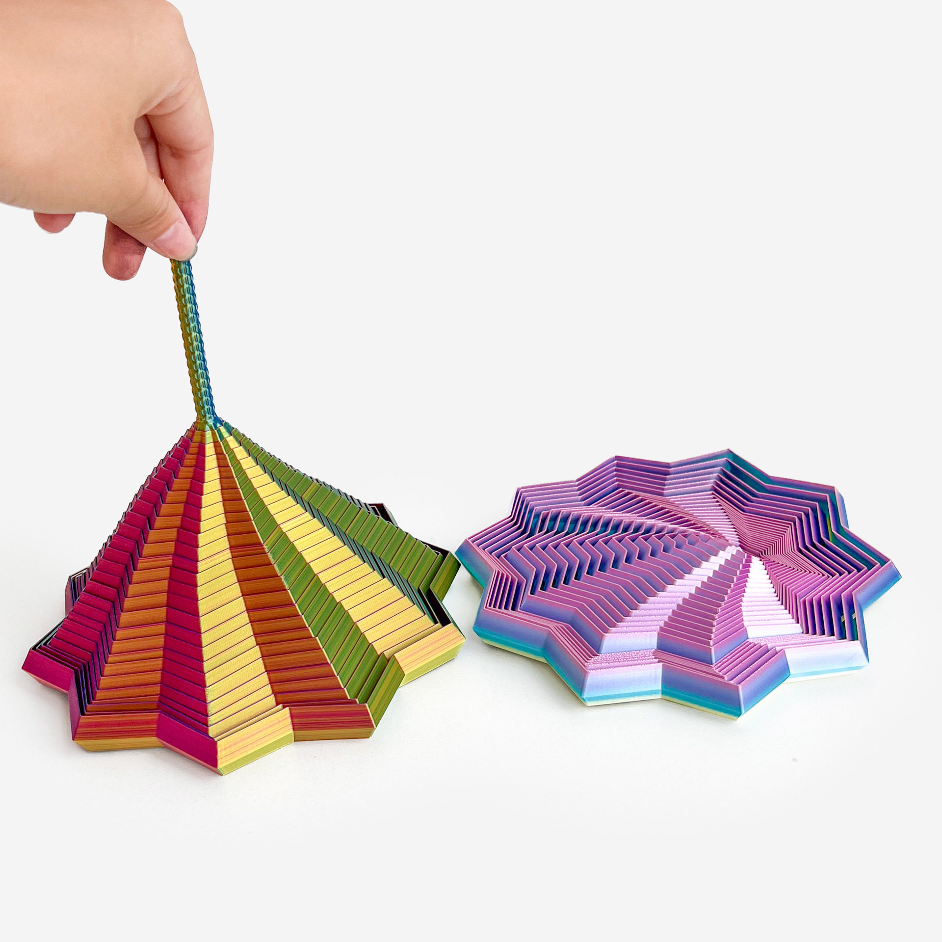 3D打印解压星星视错觉折叠儿童益智玩具多边形萝卜塔螺旋立体桌面,淘宝优惠券,粉丝福利购,淘宝优惠卷