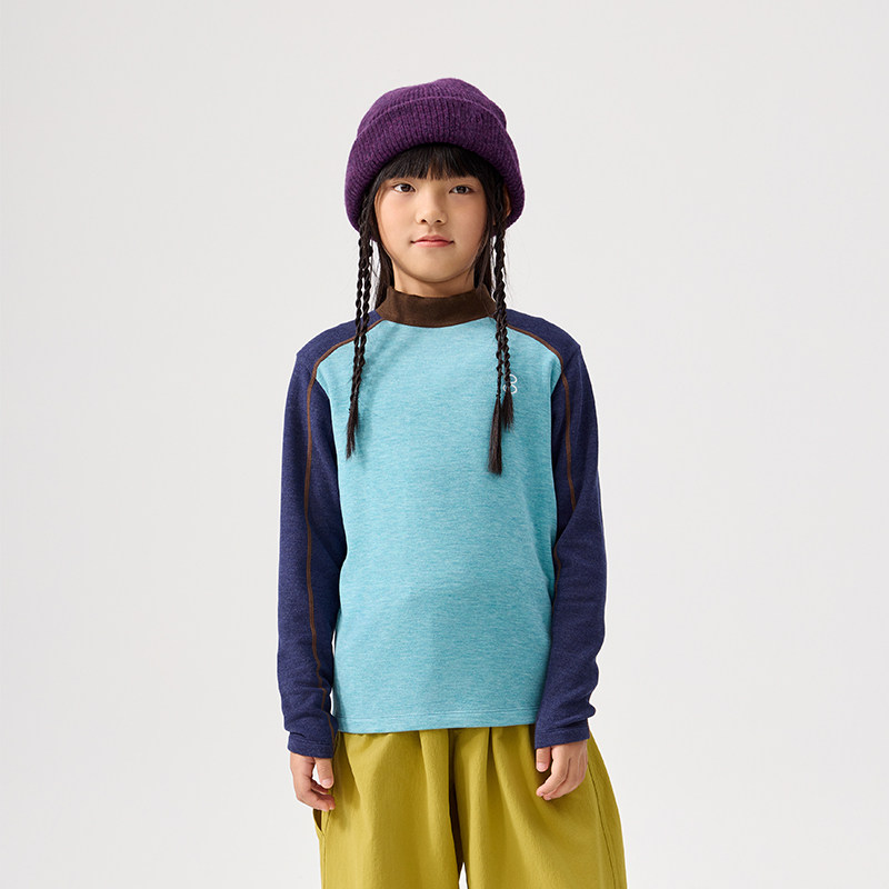【暖暖绒】喜光童装儿童T恤长袖加绒半高领防风女男童厚款打底衫,淘宝优惠券,粉丝福利购,淘宝优惠卷