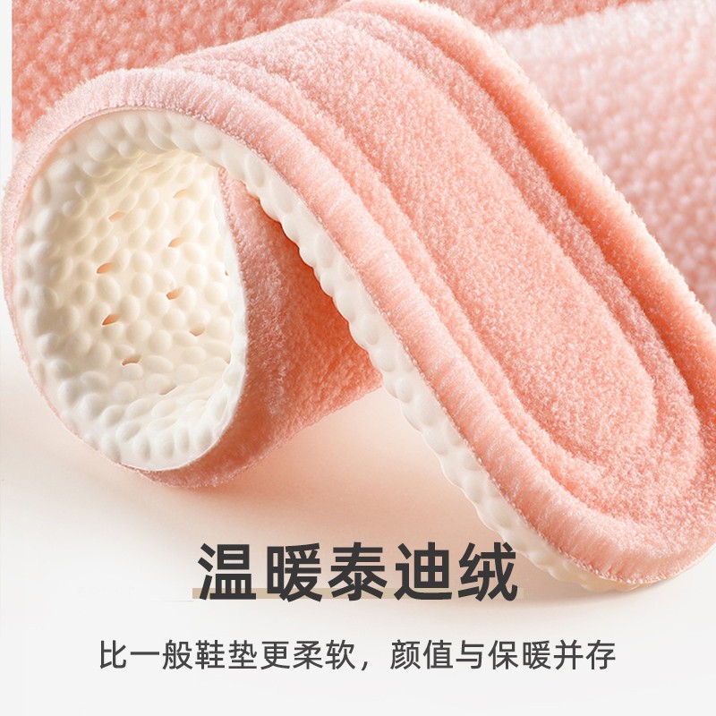 秋冬季毛绒运动保暖鞋垫超柔软踩屎感透气舒适羊羔绒加绒加厚鞋垫
