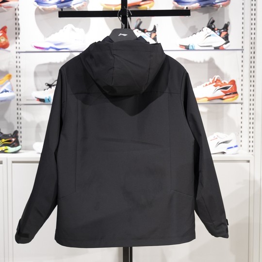 李宁可拆卸三合一风衣男2024冬季羽绒内胆轻薄风衣外套AWBU029