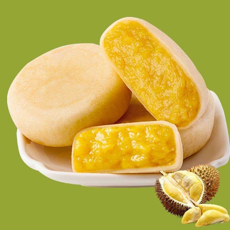 开口娃猫山王榴莲饼干面包整箱早餐 贤小呆传统糕点