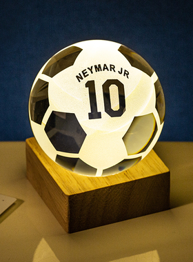 科比篮球水晶球生日礼物送男生球迷纪念品库里摆件男孩礼品小夜灯