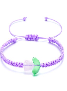 European and American Tulip Handmade Red Bracelet Simple Wri