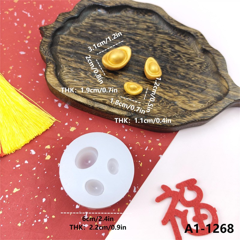 Gold Treasure Shaped Silicone Mold for Chocolate Fondant Gum - 图3