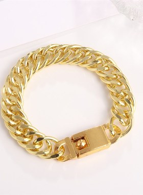 Mens VacuumPlated Cuban Link Bracelet Jewelry Mens Vacuum El
