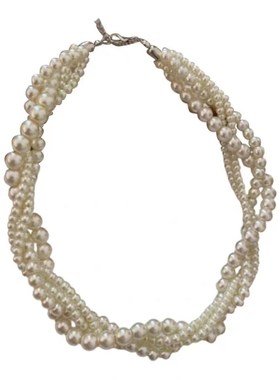 Vintage Pearl Choker Necklace Fashionable Elegant Accessory