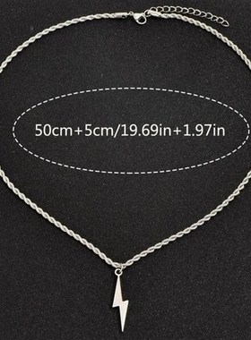 European Fashion Jewelry Design Sense Lightning Necklace Sim