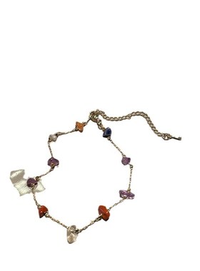 Colorful Pebble Necklace Womens Summer Fashion Simple Versat