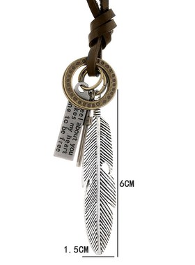 New European American Accessories Creative Feather and Leath