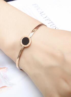 英国chrry koop韩国时尚百搭气质罗马数字手链女小众设计ins轻奢