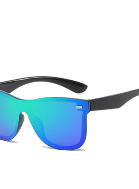 英国chrry koop欧美潮流一体街拍百搭米订连体眼镜 时尚骑行反光