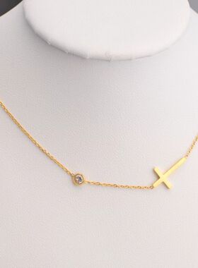 英国chrry koop年新款小众设计感高级红色爱心红心水晶项链叠戴