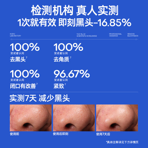 ROPO诺卜泡泡净颜去黑头鼻贴收缩毛孔粉刺闭口清洁神器导出液男女 - 图1