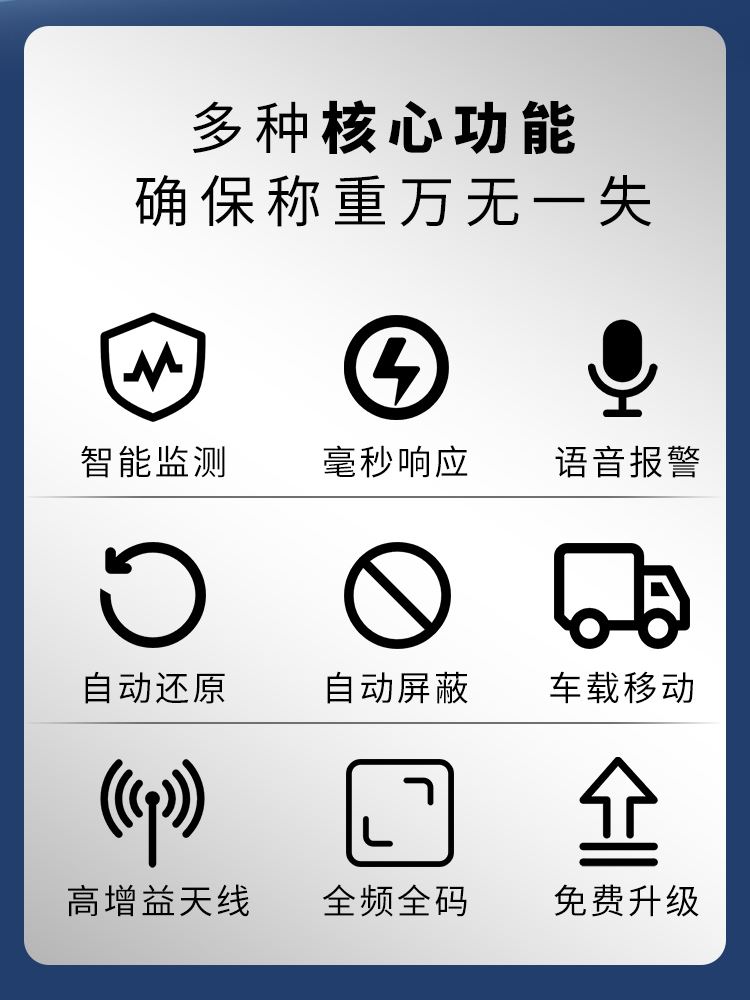 大辉灰狼称重监测地磅防控仪地磅屏蔽报警仪器电子秤防遥控防干扰