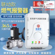 Gas Alarm Home Kitchen Natural Gas Leak Electromagnetic Cut Off Valve Liquefied Gas Automatic Breaking Gas Valve