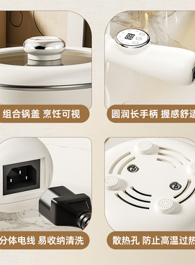 迷你蜂窝大容量煎炒蒸煮电煮锅