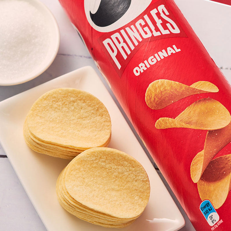 【澳版】Pringles品客薯片进口原味休闲小吃膨化零食品134g罐装 - 图1