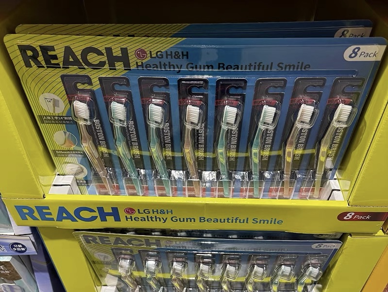 上海COSTCO开市客 LG REACH TOOTHBRUSH-WIDE LG锐致致净牙刷8入 - 图2