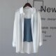 ເສື້ອເຊີດປ້ອງກັນແສງແດດ Drapey chiffon non-wrinkle ຂອງແມ່ຍິງ 2026 summer outerwear breathable ບາດເຈັບແລະນອກນຸ່ງເສື້ອປ້ອງກັນແສງແດດບາງ.