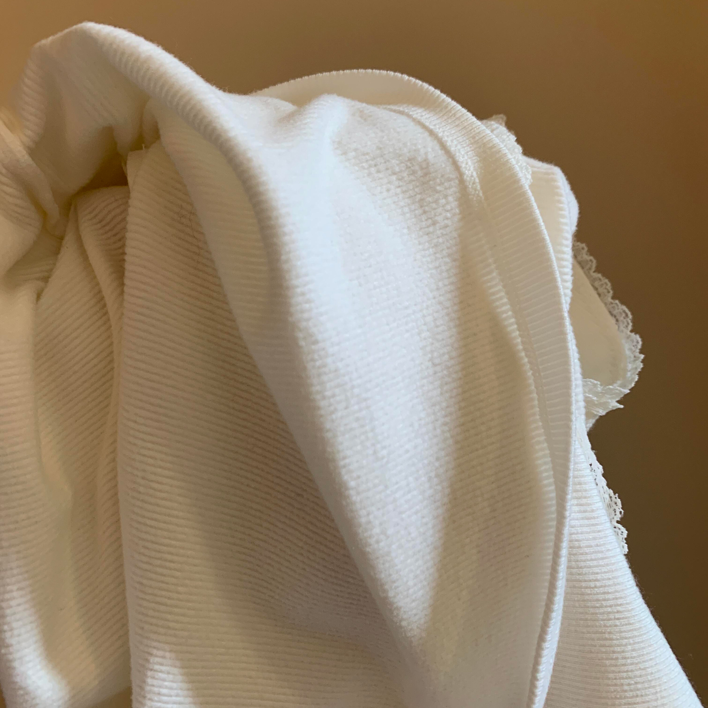 设计感带胸垫女士打底衫保暖内衣女秋冬2025新款纯棉白色长袖上衣 - 图2