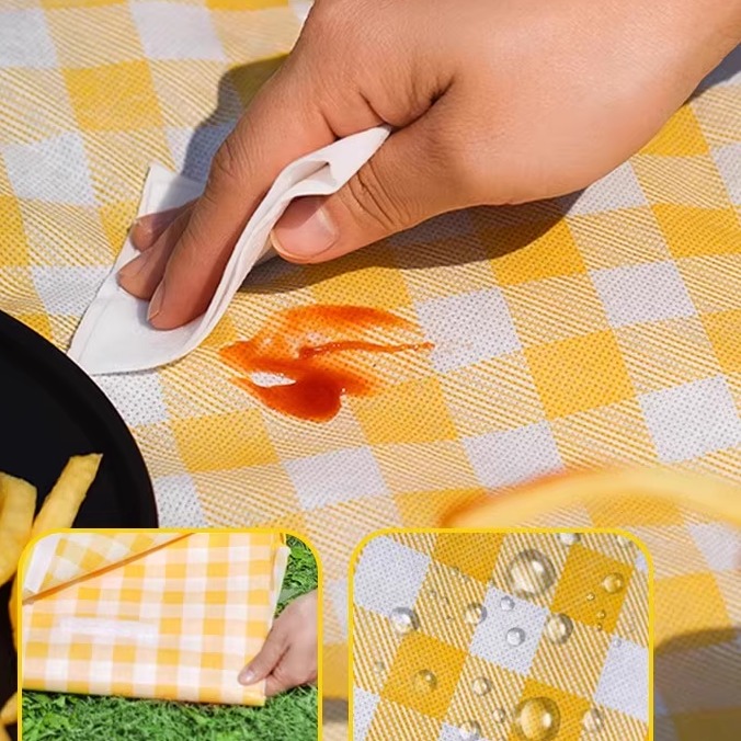 晒被子神器晾衣服床单专用防脏布家用阳台晾玩偶棉被可水洗隔脏垫 - 图3