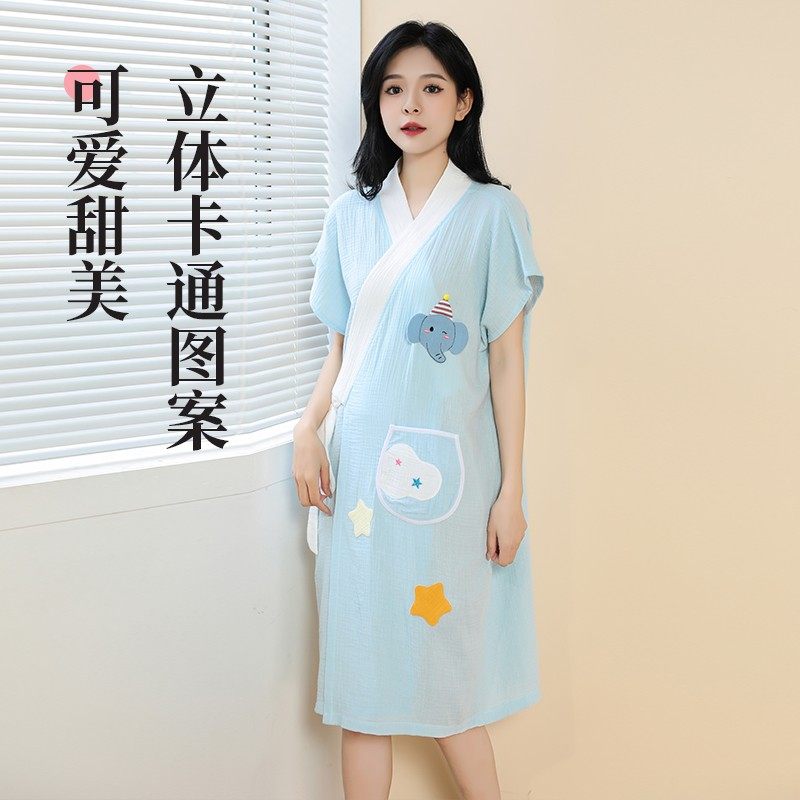 可穿式浴巾女士浴袍夏季纯棉纱布薄款大人比全棉吸水速干2026新款