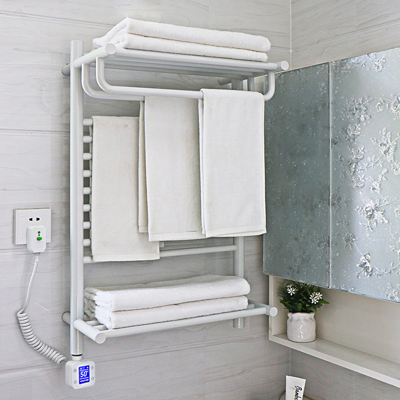 天猫精灵系统电热毛巾架不锈钢家用卫生间浴巾烘干碳纤维加热智能,淘宝优惠券,粉丝福利购,淘宝优惠卷