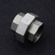 Stainless steel movable joints are connected directly to the water pipe joints