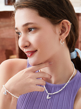 DAISYBEAUTY仿珍珠S925银手链