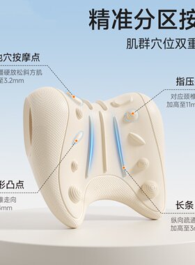 颈椎按摩枕肩颈舒缓支撑专用颈椎反弓枕头拉伸牵引脖子前倾矫正器
