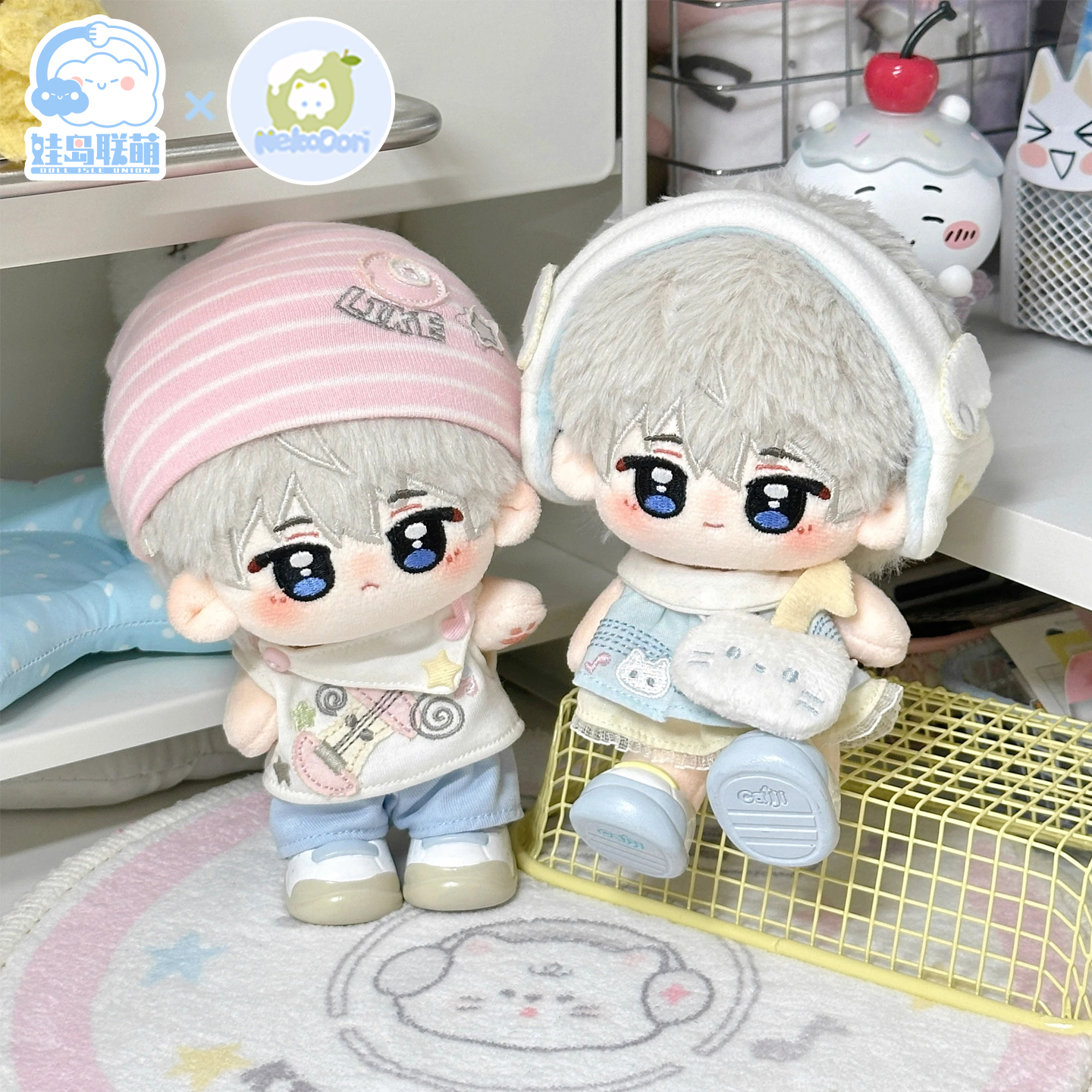娃岛联萌x小猫冻梨棉花娃娃10cm娃衣音乐系列sp超萌软萌绒绒套装 - 图3