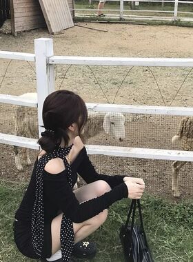黑色蝴蝶结抓夹女2026新款