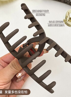亚克力发夹方形抓夹女后脑勺