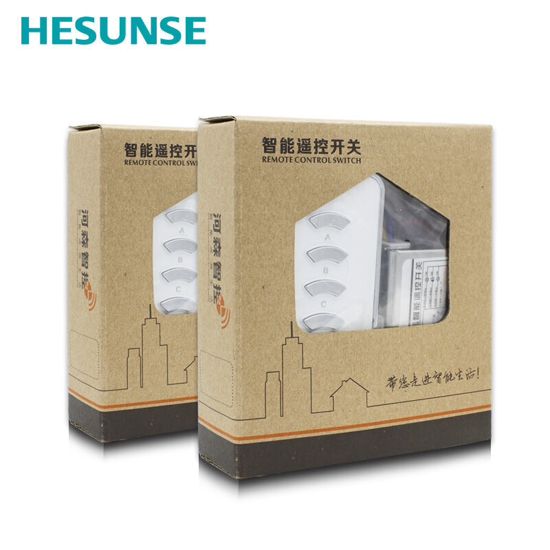 HESUNSE河森HS-QA023无线电灯具遥控开关220V三路单/双遥控器智能 - 图3