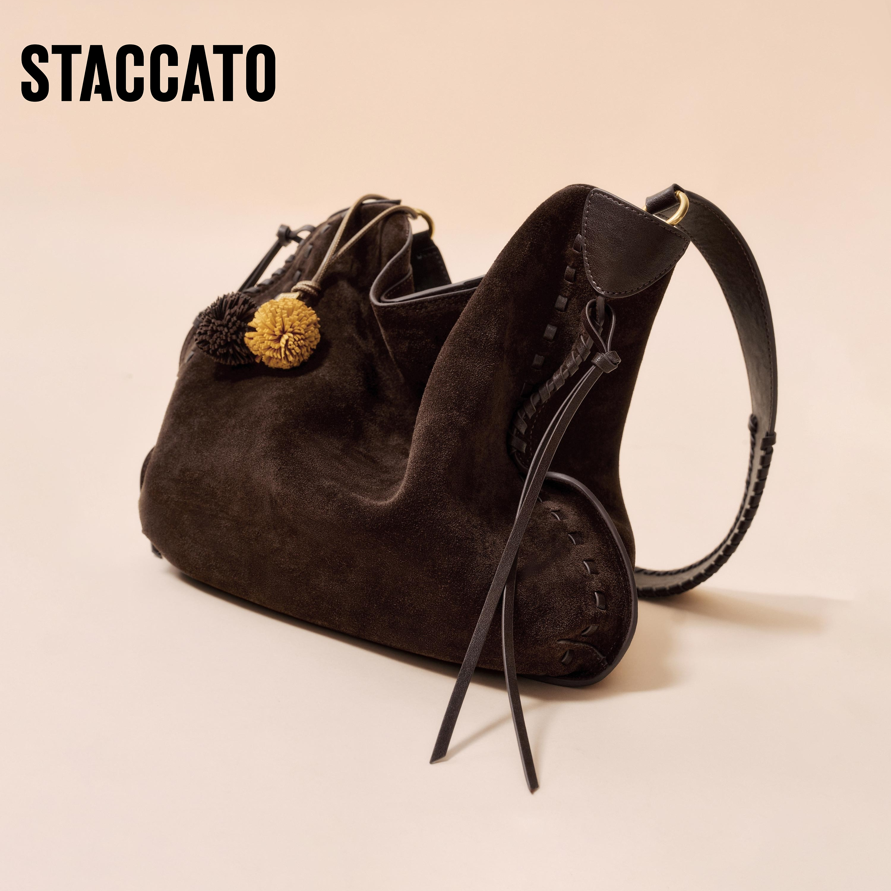 思加图2025冬季新款游牧包托特包大容量单肩包复古背提包X8325DX5 - 图0