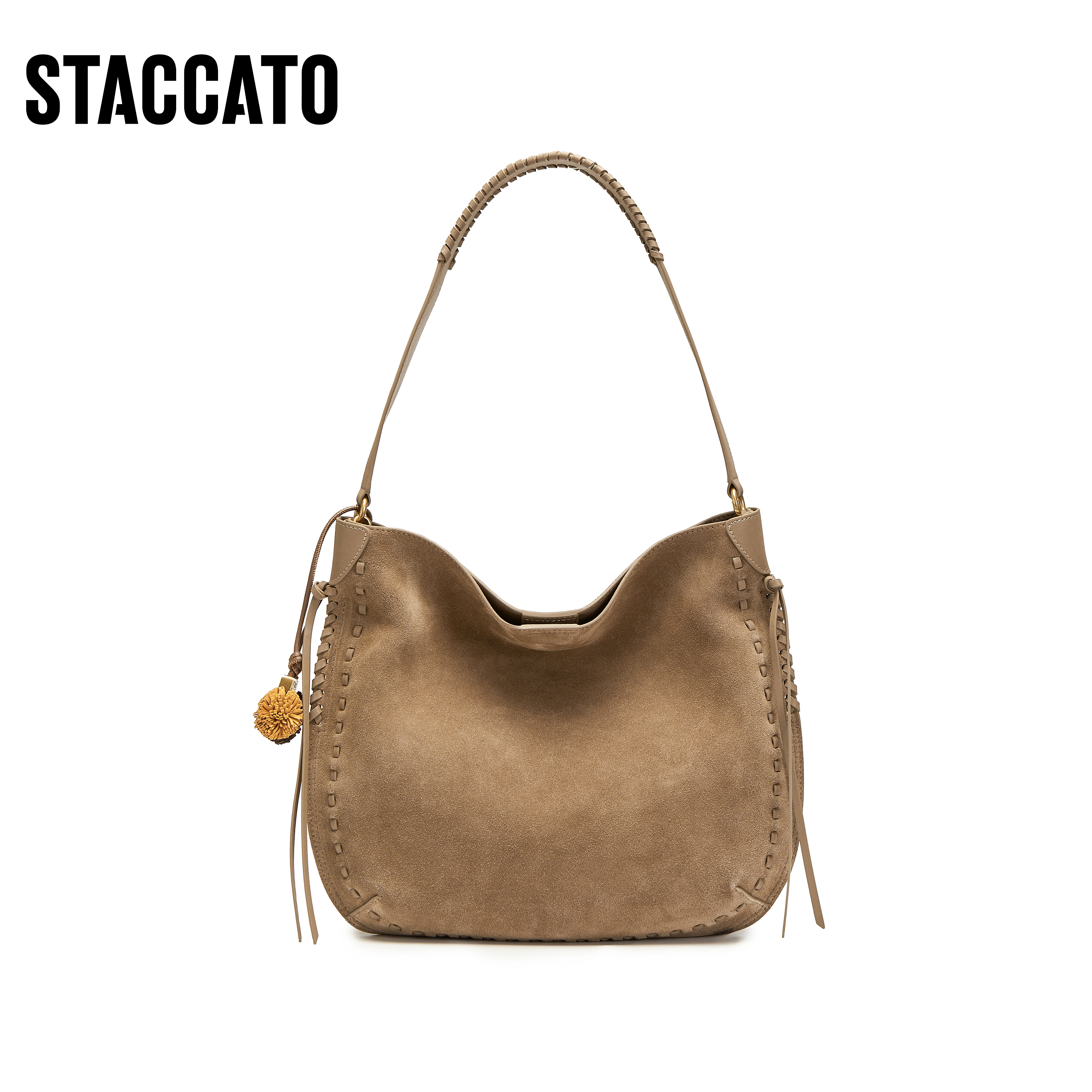 思加图2025冬季新款游牧包托特包大容量单肩包复古背提包X8325DX5 - 图1