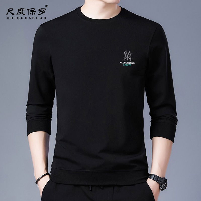 保罗长袖t恤男士薄款中年秋衣卫衣 尺度保罗T恤