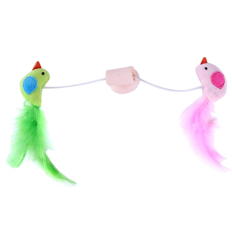 New Cat Toys Interactive Bird Design Toy Teaser Wand Window - 图1