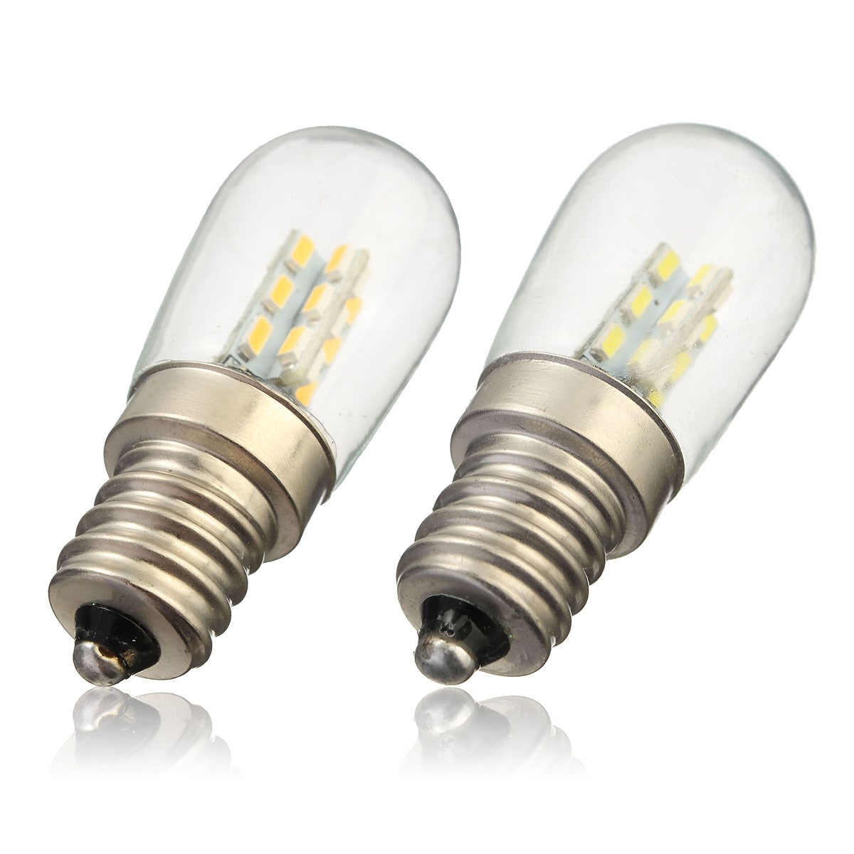 LED Light Bulb E12 2W 3014 SMD 24 LED High Bright Glass Shad-图0