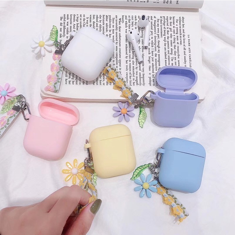 Luxury Cute Korean Flower Decoration Case for Apple Airpods - 图0