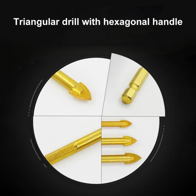 7 Pieces Glass Ceramic Tile Drill Bits Hexagonal Handle Carb - 图3