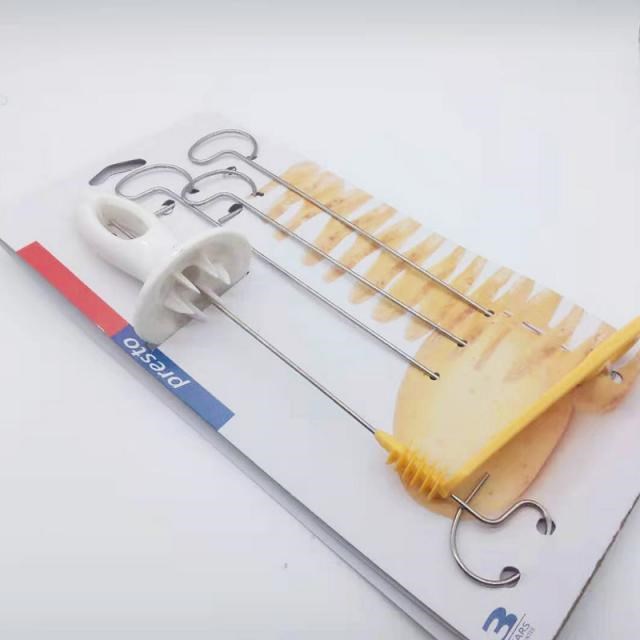 Potato Spiral Cutter Slicer Stainless Steel Plastic Fried Po - 图3