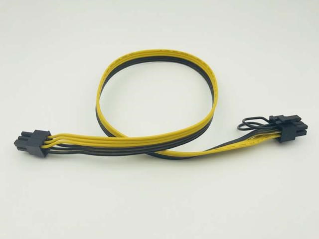 60CM PCI-E 6pin to PCI-E 8(2+6)pin 18AWG extention power cab - 图0